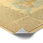 ヨーロッパの気候の地図 ポスター (角)