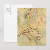 ヨーロッパの水路図 ポストカード (正面/裏面)
