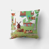 ヨーロッパの漫画の地図 クッション (裏面)