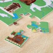 ヨーロッパの漫画の地図 ジグソーパズル (側面)