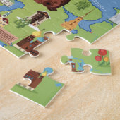 ヨーロッパの漫画の地図 ジグソーパズル (側面)