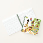 ヨーロッパの漫画の地図 ノートブック (内部)