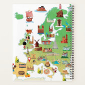 ヨーロッパの漫画の地図 プランナー手帳 (裏面)