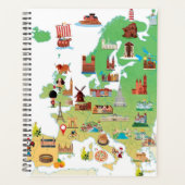 ヨーロッパの漫画の地図 プランナー手帳 (正面)
