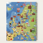 ヨーロッパの漫画の地図 プランナー手帳 (裏面)