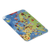 ヨーロッパの漫画の地図 マグネット (右側)