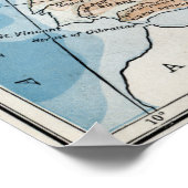 ヨーロッパの物理地図(1916) ポスター (角)