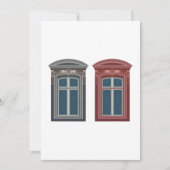 ヨーロッパの窓の装飾的な建築芸術 招待状 (正面)