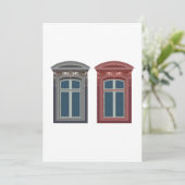 ヨーロッパの窓の装飾的な建築芸術 招待状 (スタンド正面)