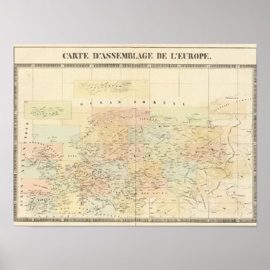 ヨーロッパの組立図 ポスター (正面)