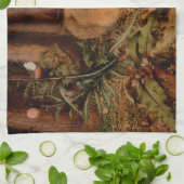 ヨーロッパの絵画のウサギ年2023手タオル キッチンタオル (折り畳み)