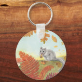 ヨーロッパの脂肪のヤマネ(Glis glis)自然 キーホルダー (正面)