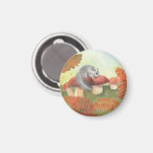 ヨーロッパの脂肪のヤマネ(Glis glis)自然 マグネット (正面/裏面)