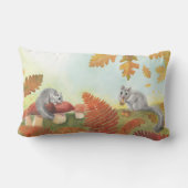 ヨーロッパの脂肪のヤマネ(Glis glis)自然 ランバークッション (裏面)