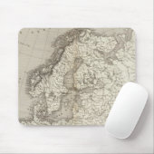 ヨーロッパの色なし地図 マウスパッド (マウス)