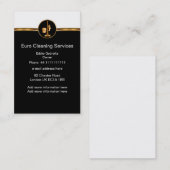 ヨーロッパの英国の上品なクリーニングサービス 名刺 (正面/裏面)