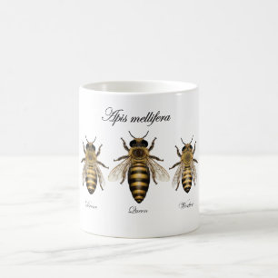 ヨーロッパの蜂蜜の蜂(Apisのmellifera) コーヒーマグカップ