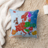 ヨーロッパの言語枕の犬 クッション (ブランケット)