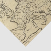 ヨーロッパの輪郭の地図 薄葉紙 (詳細)