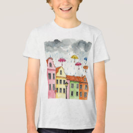 ヨーロッパの通り トライブレンドTシャツ