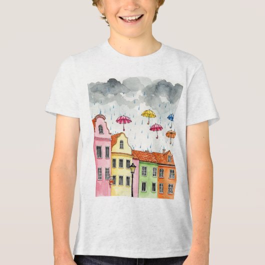 ヨーロッパの通り トライブレンドTシャツ (正面)