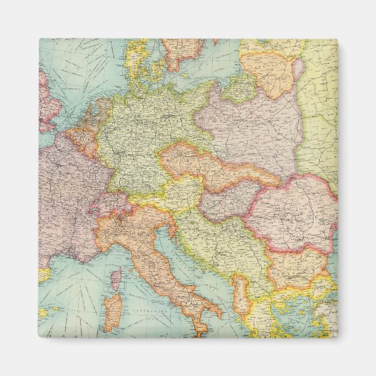 ヨーロッパの通信 マグネット (正面)