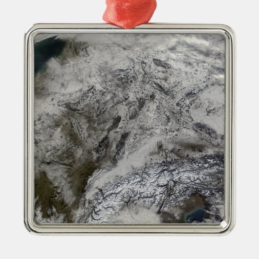 ヨーロッパの雪 メタルオーナメント (正面)