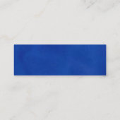 ヨーロッパの青いプロフィールカード スキニー名刺 (裏面)