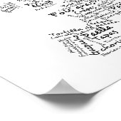 ヨーロッパの食品地図(SMALL) ポスター (角)