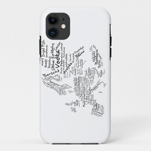 ヨーロッパの食糧地図 Case-Mate iPhoneケース (裏面)