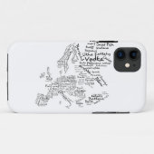 ヨーロッパの食糧地図 Case-Mate iPhoneケース (裏面(横))