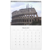 ヨーロッパの首都2025 カレンダー (3月 2027)