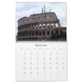 ヨーロッパの首都2025 （場所あり） カレンダー (3月 2026)