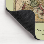 ヨーロッパの1721地図 マウスパッド (コーナー)