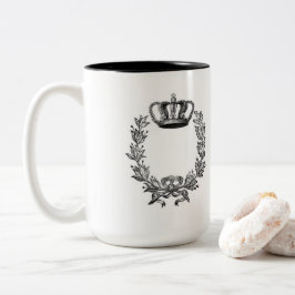 ヨーロッパの「旧世界」クラシックリース/クラウン ツートーンマグカップ