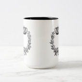 ヨーロッパの「旧世界」クラシックリース/クラウン ツートーンマグカップ (中央)