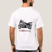ヨーロッパのKクラブK1200GT Tシャツ (裏面)