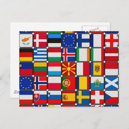 ヨーロッパは世界と平和を象徴する ポストカード (正面/裏面)