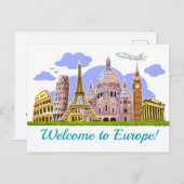 ヨーロッパへようこそ ポストカード (正面/裏面)