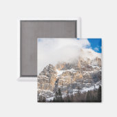 ヨーロッパアルプス磁石の雪のピーク マグネット (正面/裏面)