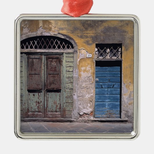 ヨーロッパイタリアルッカこの古い扉は付け加える メタルオーナメント (正面)