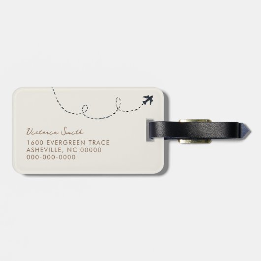 ヨーロッパイタリパーソナライズされたア旅行名荷札 ラゲッジタグ (裏面横)