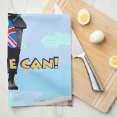 ヨーロッパイメージからのおもしろい写実的なボリスジョンソンBrexit キッチンタオル (四つ折り)