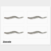 ヨーロッパウナギ 長方形シール (シート)