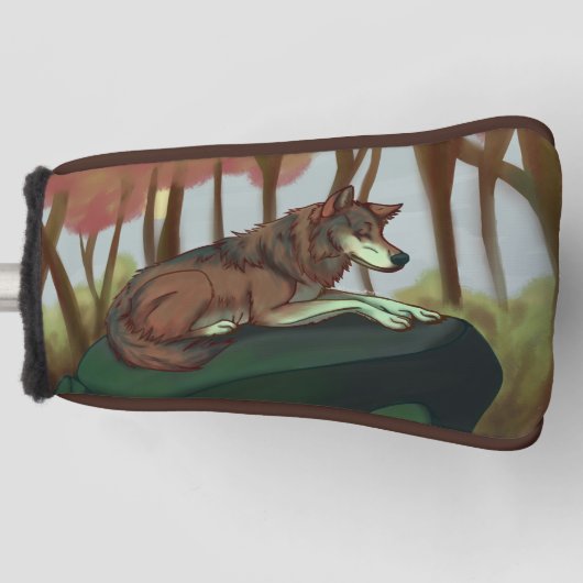 ヨーロッパウルフ ゴルフヘッドカバー (正面)