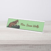 ヨーロッパウルフ デスクネームプレート (正面)