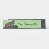 ヨーロッパウルフ デスクネームプレート (正面)