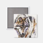 ヨーロッパウルフ マグネット (正面/裏面)