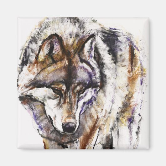 ヨーロッパウルフ マグネット (正面)