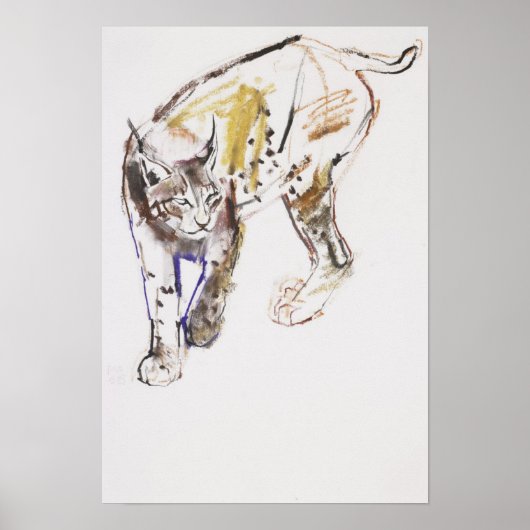 ヨーロッパオオヤマネコ ポスター (正面)